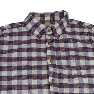Ben Sherman Original Men Plaid Flannel Long Sleeve Button Down Shirt Size L